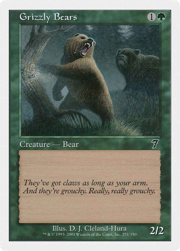 Image of Grizzly Bears (7ED-251) - 7th Edition Foil