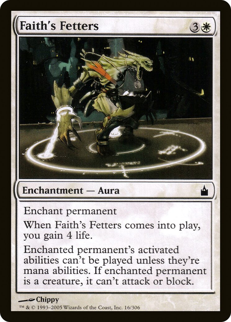 Image of Faith's Fetters (RAV-016) - Ravnica: City of Guilds Foil