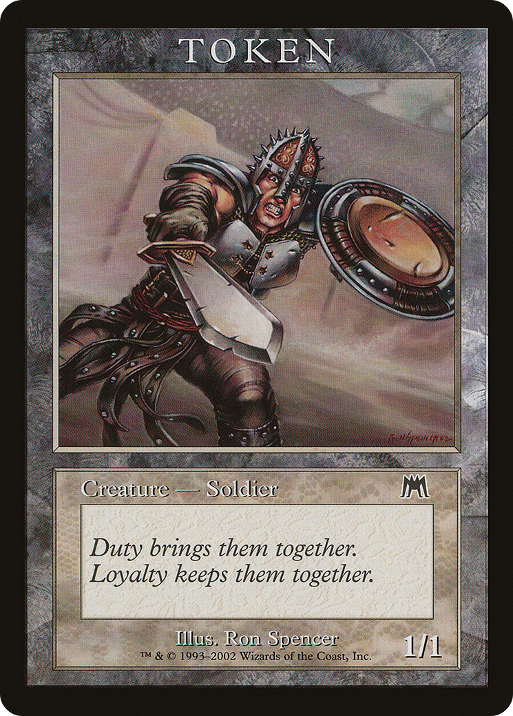 Image of Soldier Token (ONS) (MPRP-) - Magic Player Rewards 2002