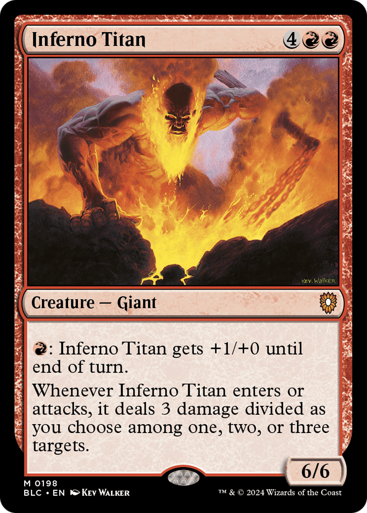 Image of Inferno Titan (BLC-198) - Bloomburrow Commander