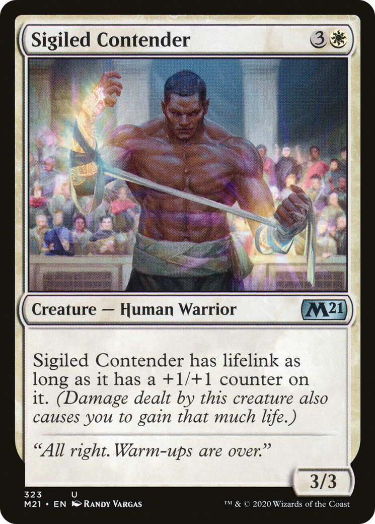 Image of Sigiled Contender (M21-323) - Core Set 2021