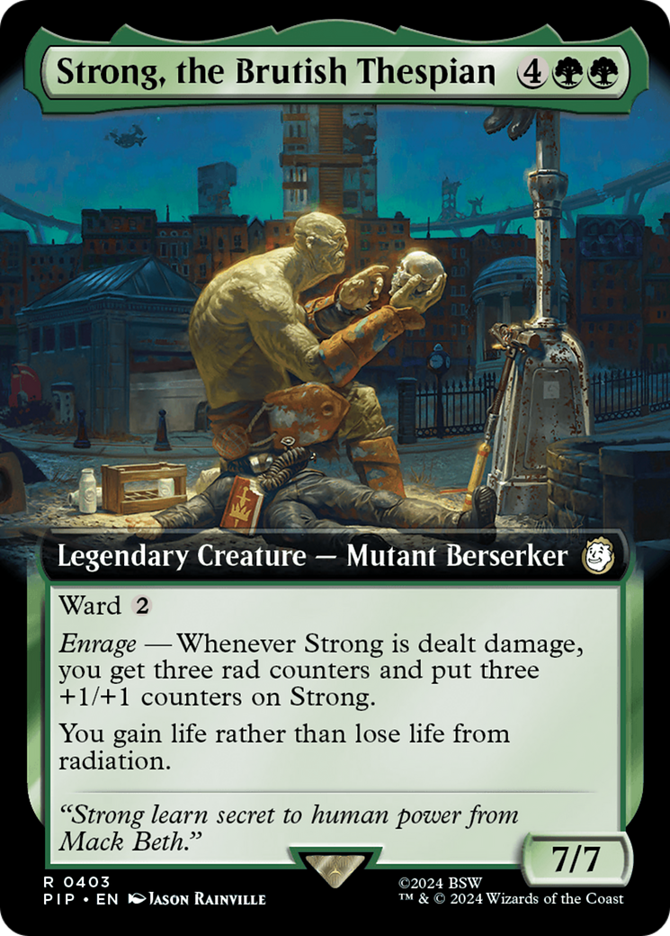 Image of Strong, the Brutish Thespian (Extended Art) (PIP-403) - Fallout: (Extended Art) Foil