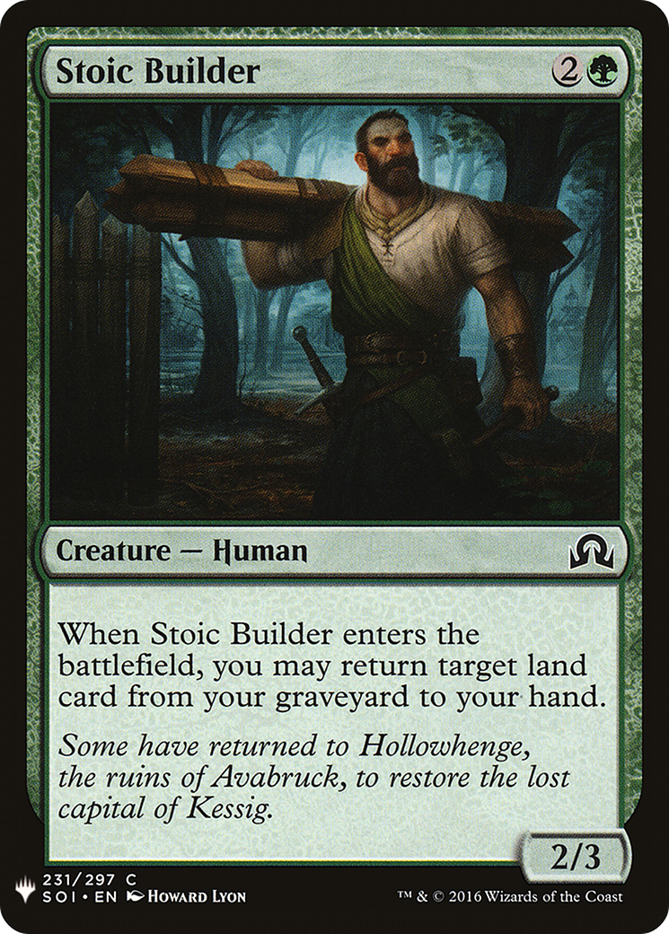 Image of Stoic Builder (LIST-231) - The List