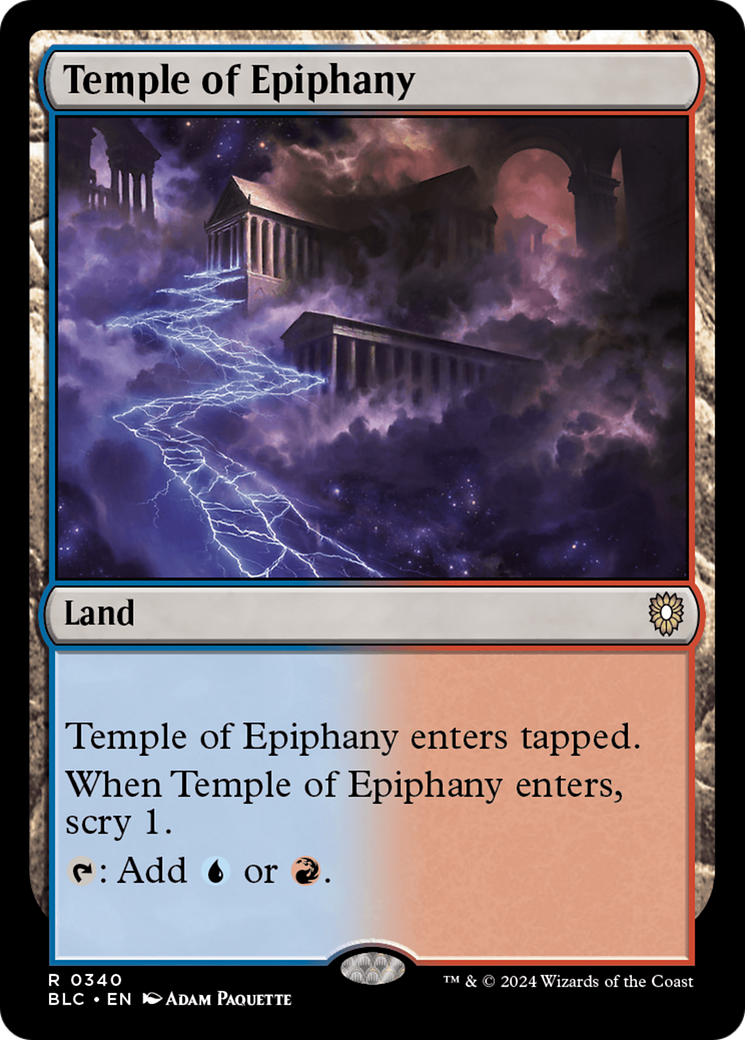 Image of Temple of Epiphany (BLC-340) - Bloomburrow Commander