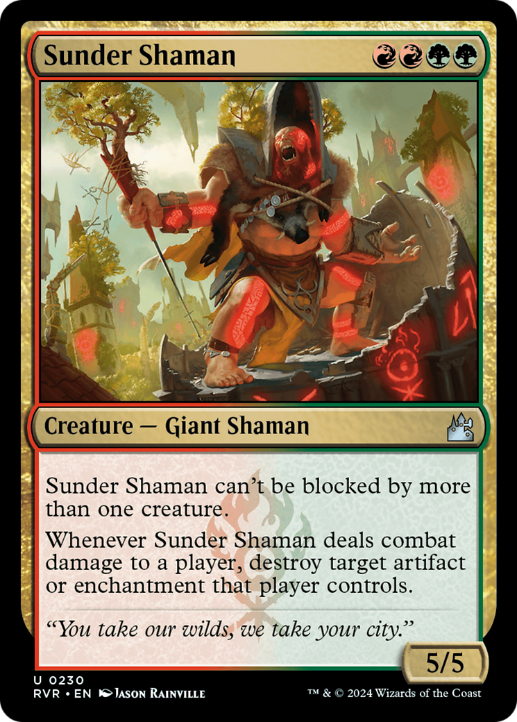 Image of Sunder Shaman (RVR-230) - Ravnica Remastered