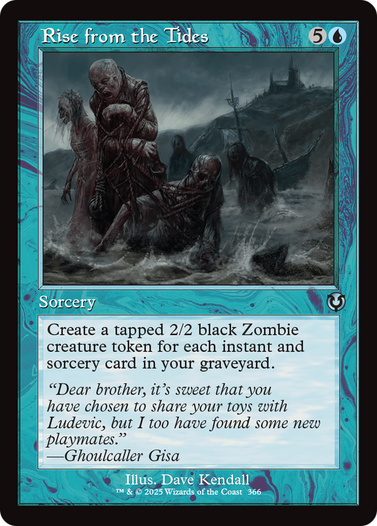 Image of Rise from the Tides (Retro Frame) (INR-366) - Innistrad Remastered Foil