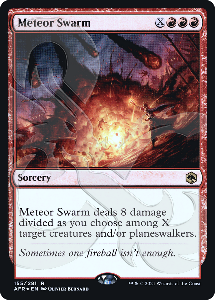 Image of Meteor Swarm (AFR&-155) - Adventures in the Forgotten Realms Promos Foil