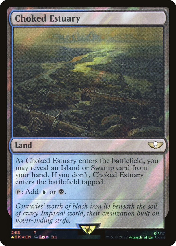 Image of Choked Estuary (Surge Foil) (40K-268) - Warhammer 40,000 Commander Foil