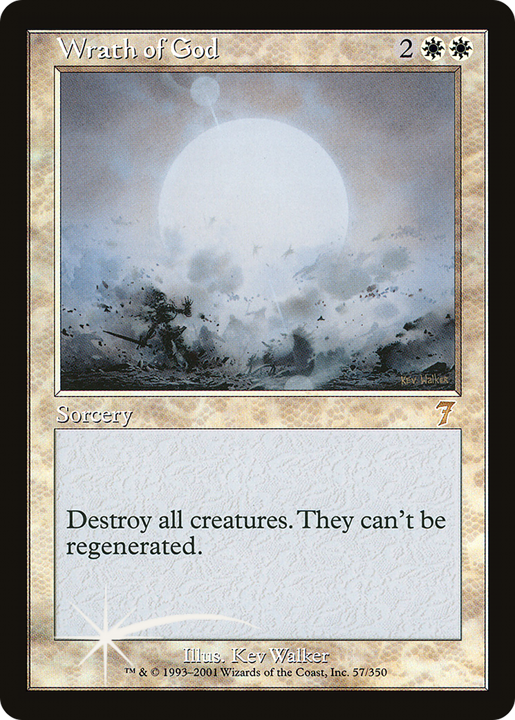 Image of Wrath of God (7ED-057) - 7th Edition Foil