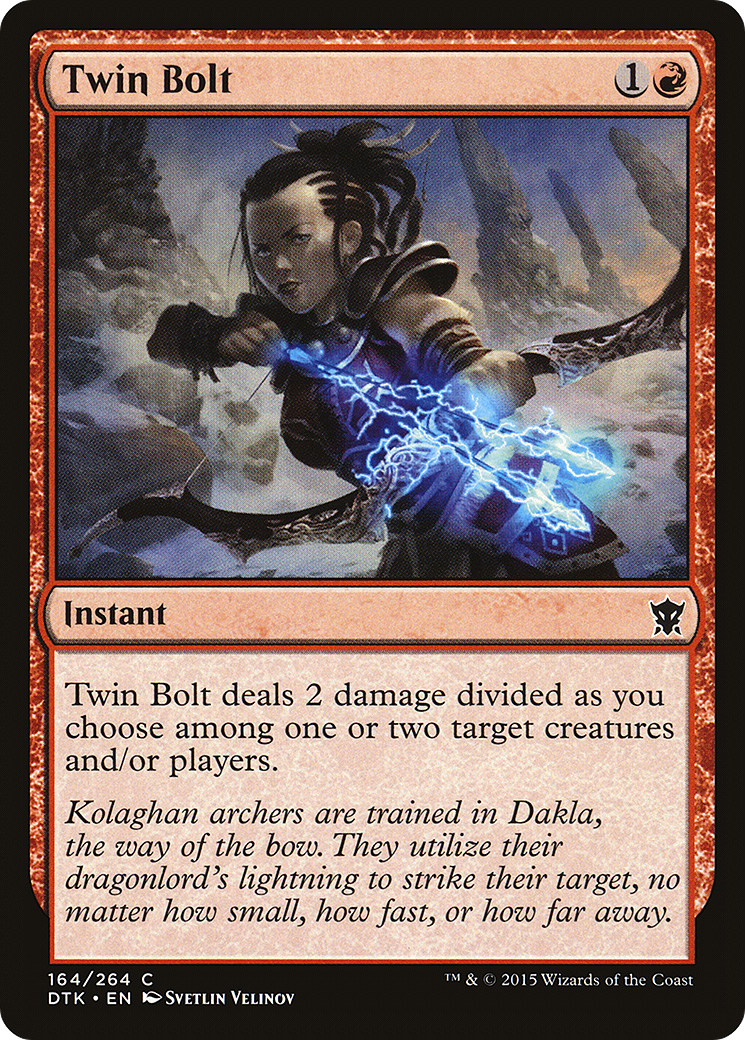 Image of Twin Bolt (DTK-164) - Dragons of Tarkir Foil