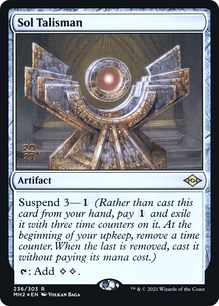 Image of Sol Talisman (PRE-236) - Modern Horizons 2 Promos Foil
