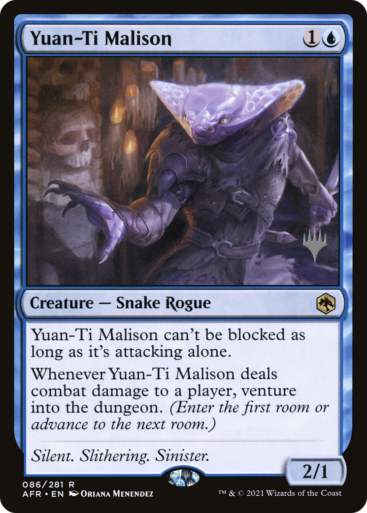 Image of Yuan-Ti Malison (PPAFR-086) - Adventures in the Forgotten Realms Promos Foil