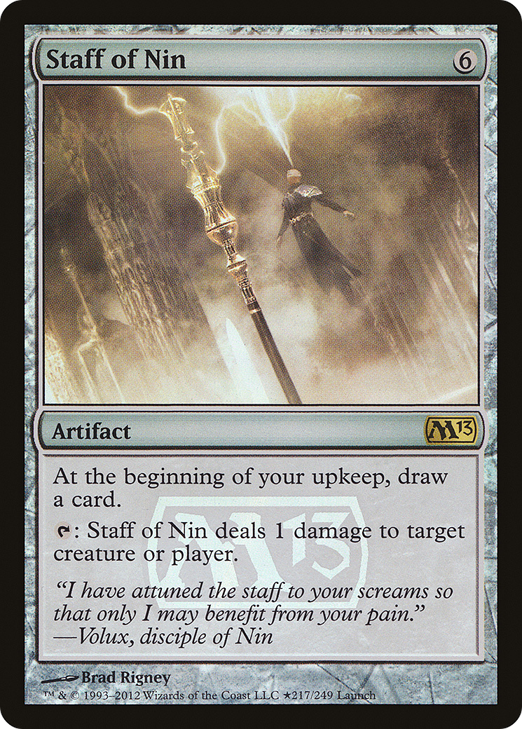 Image of Staff of Nin (LARP-217) - Magic 2013 Promos Foil