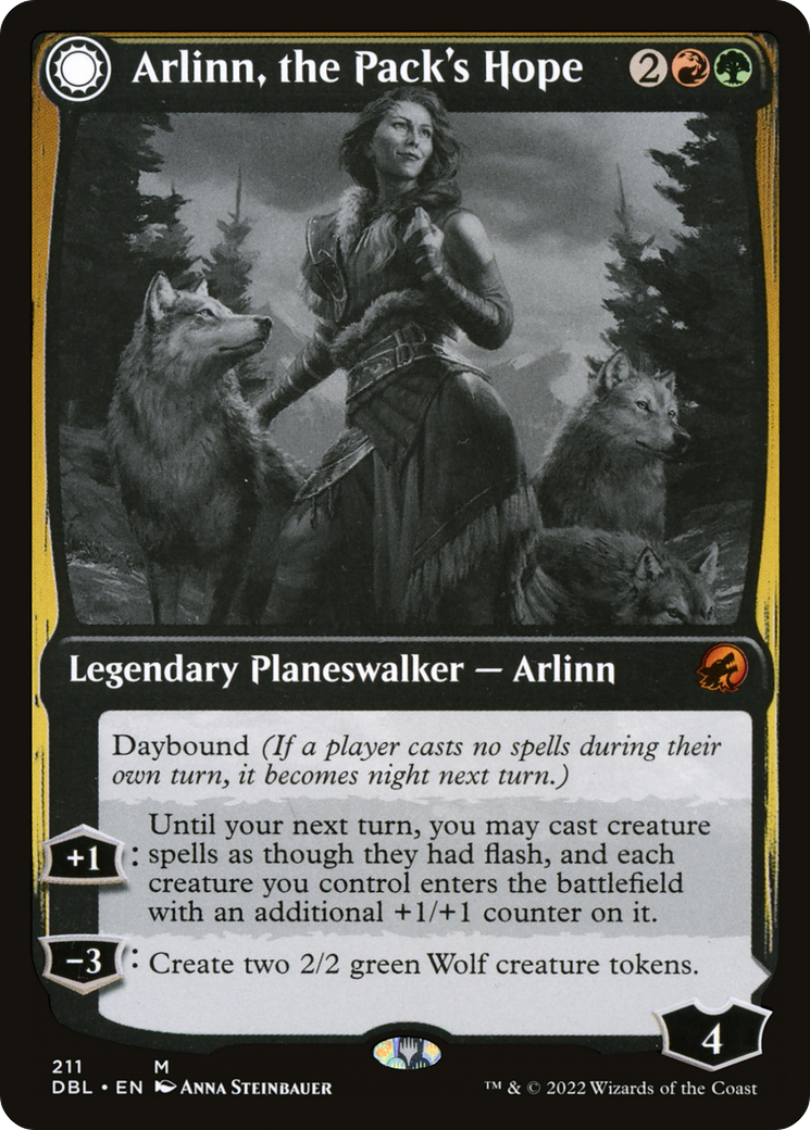 Image of Arlinn, the Pack's Hope (DBL-211) - Innistrad: Double Feature: (Double Faced Transform)