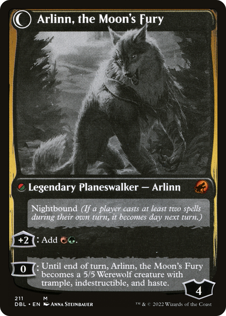 Image of Arlinn, the Pack's Hope (DBL-211) - Innistrad: Double Feature: (Double Faced Transform)