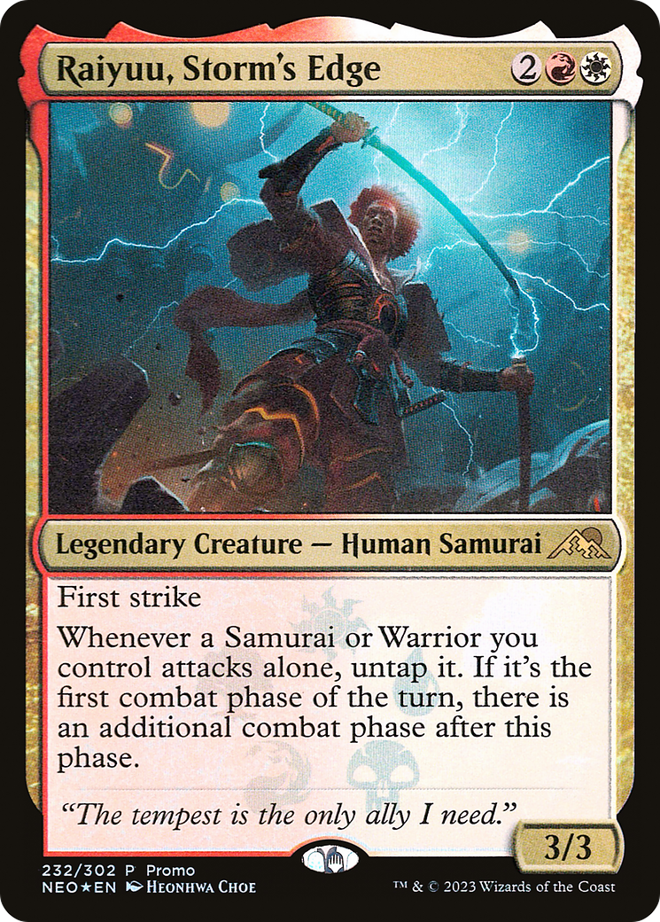 Image of Raiyuu, Storm's Edge (MEDIA-232) - Kamigawa: Neon Dynasty Promos Foil