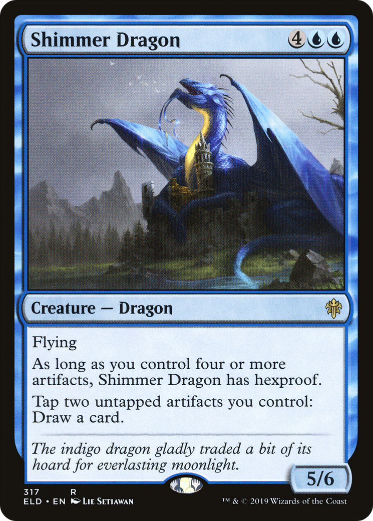 Image of Shimmer Dragon (ELD-317) - Throne of Eldraine
