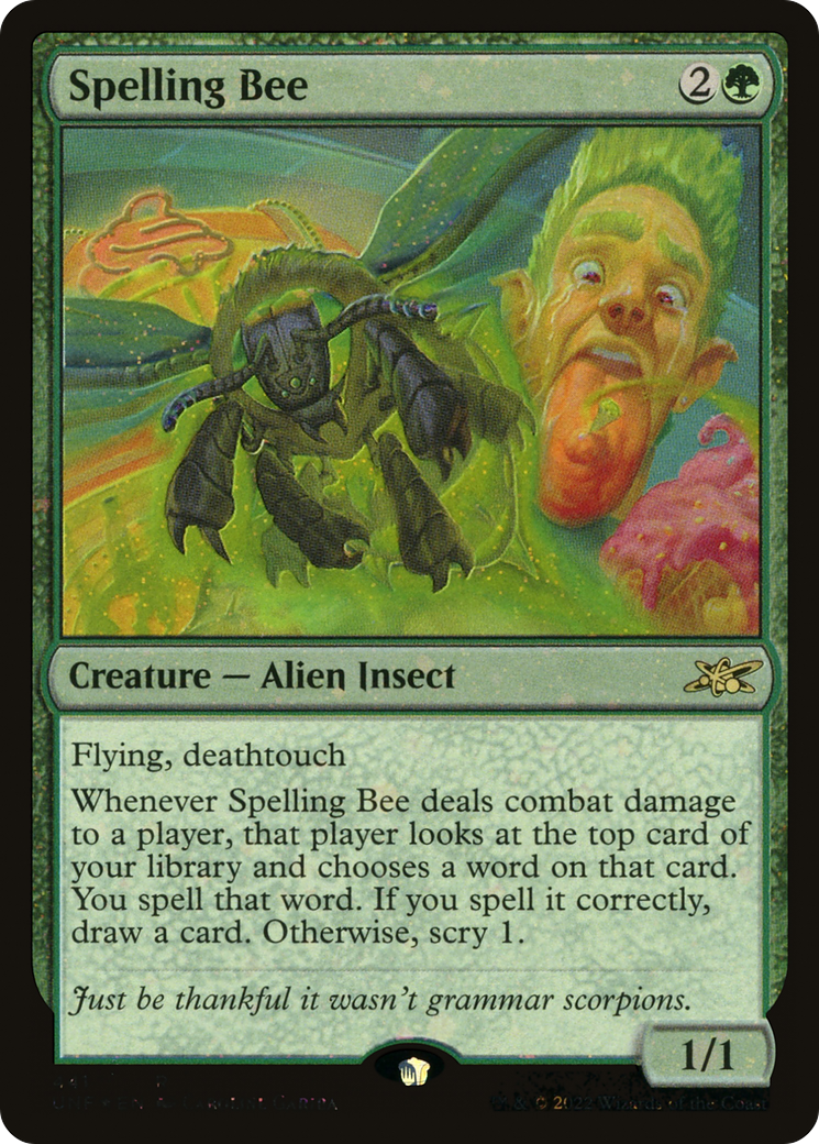 Image of Spelling Bee (Galaxy Foil) (UNF-441) - Unfinity Foil