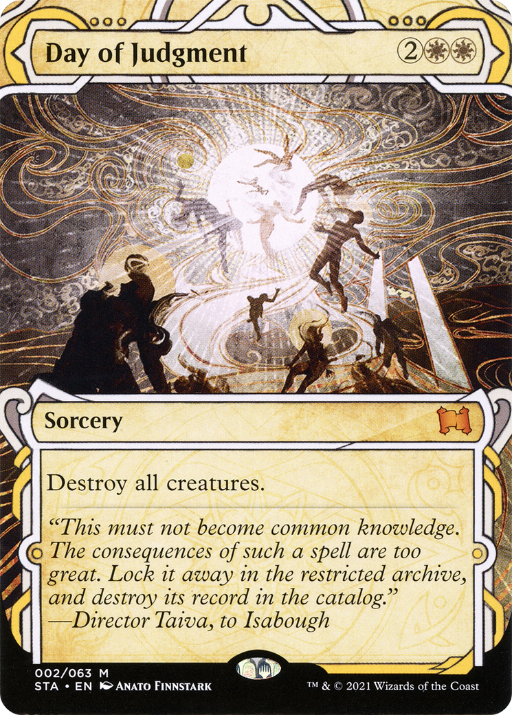 Image of Day of Judgment (STA-002) - Strixhaven Mystical Archive: (Showcase) (Borderless) Foil