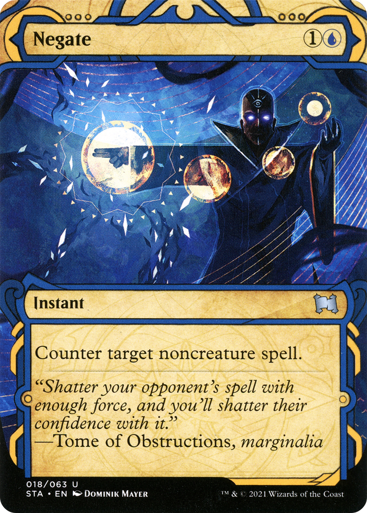 Image of Negate (STA-018) - Strixhaven Mystical Archive: (Showcase) (Borderless)