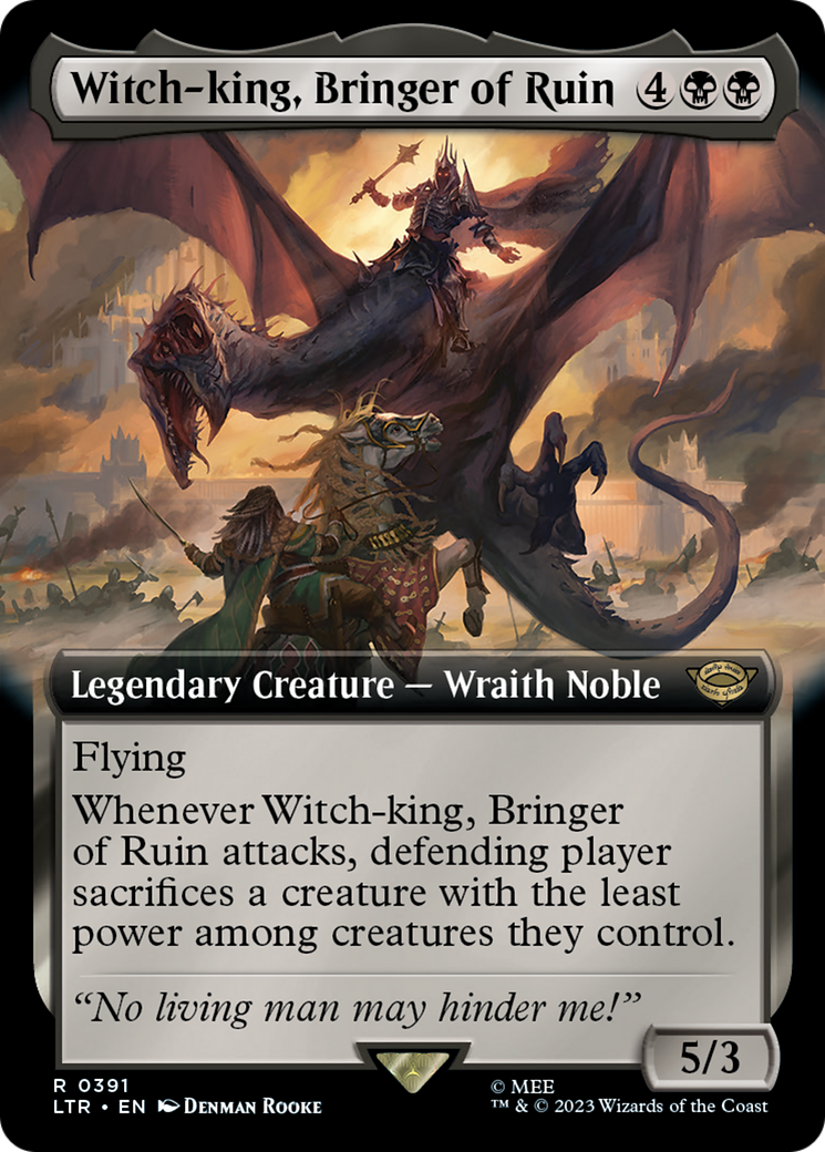 Image of Witch-king, Bringer of Ruin (Extended Art) (LTR-391) - The Lord of the Rings: Tales of Middle-earth: (Extended Art)