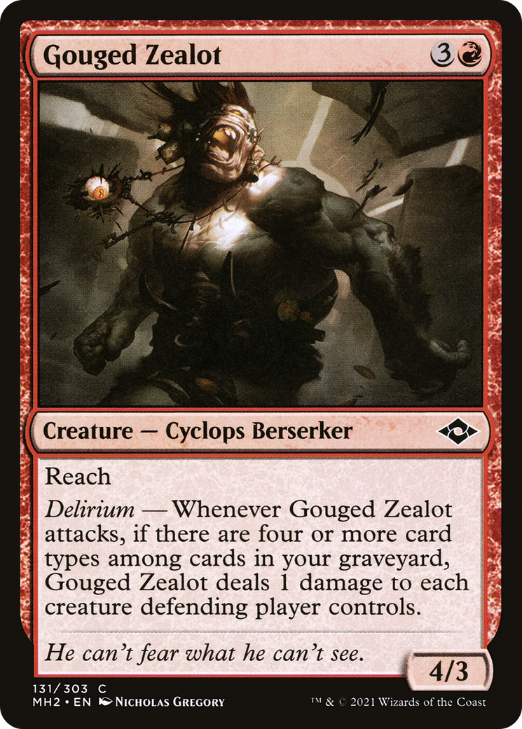 Image of Gouged Zealot (MH2-131) - Modern Horizons 2