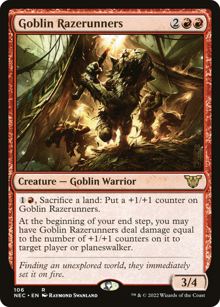 Image of Goblin Razerunners (NEC-106) - Neon Dynasty Commander