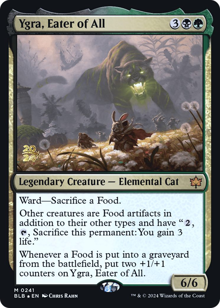 Image of Ygra, Eater of All (PRE-241) - Bloomburrow Promos Foil