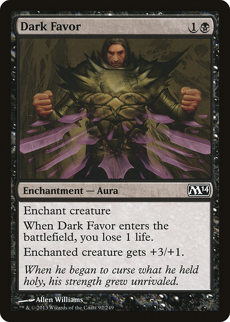 Image of Dark Favor (M14-092) - Magic 2014