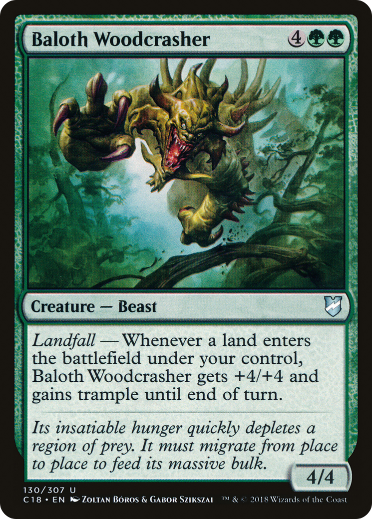 Image of Baloth Woodcrasher (C18-130) - Commander 2018
