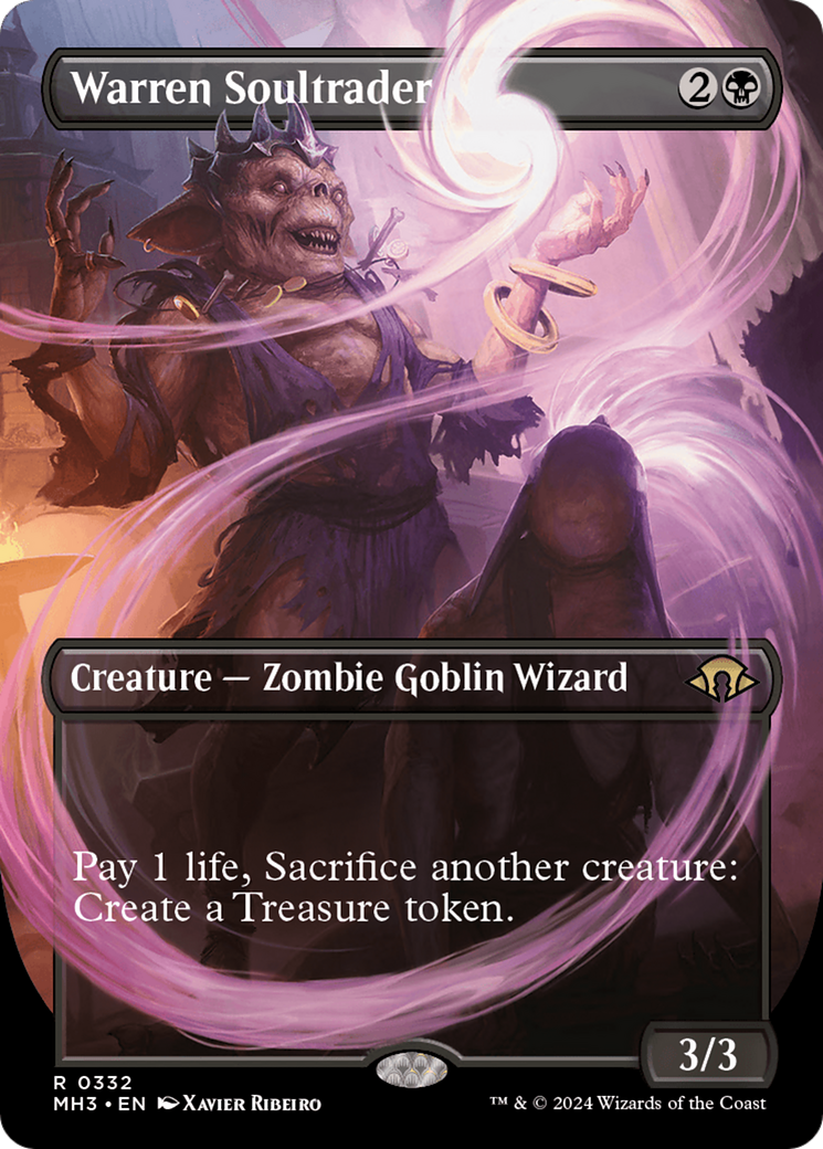 Image of Warren Soultrader (Borderless) (MH3-332) - Modern Horizons 3 (Borderless) Foil
