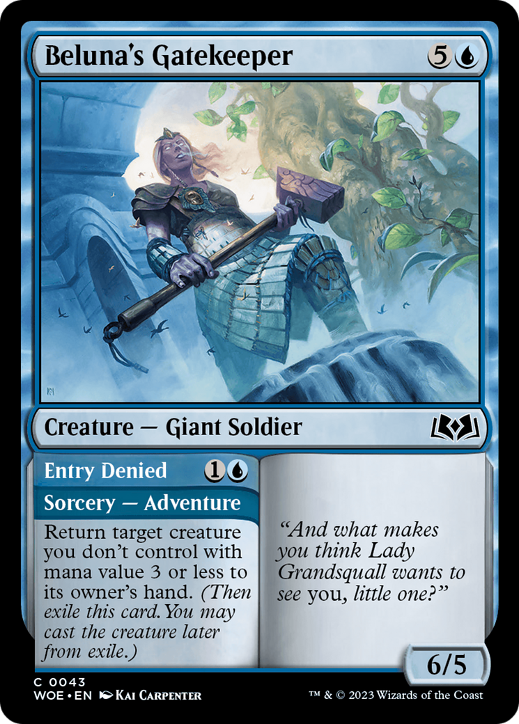 Image of Beluna's Gatekeeper (WOE-043) - Wilds of Eldraine Foil