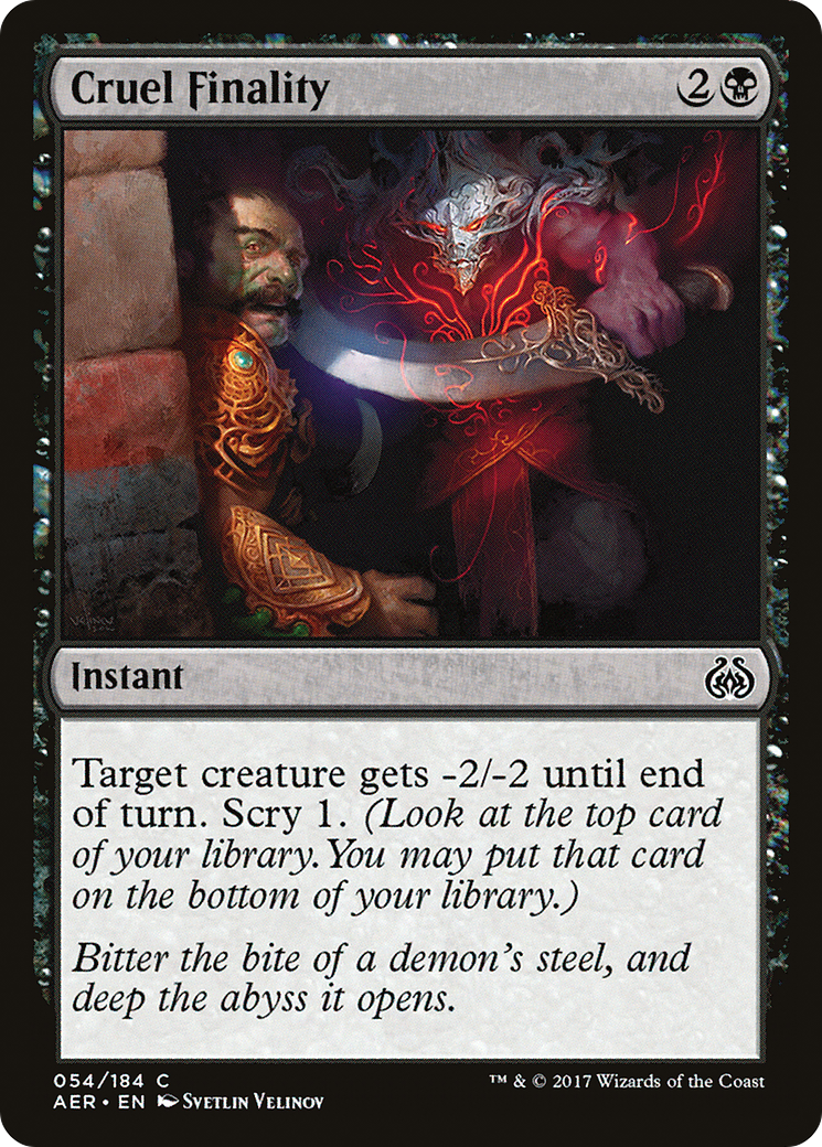 Image of Cruel Finality (AER-054) - Aether Revolt
