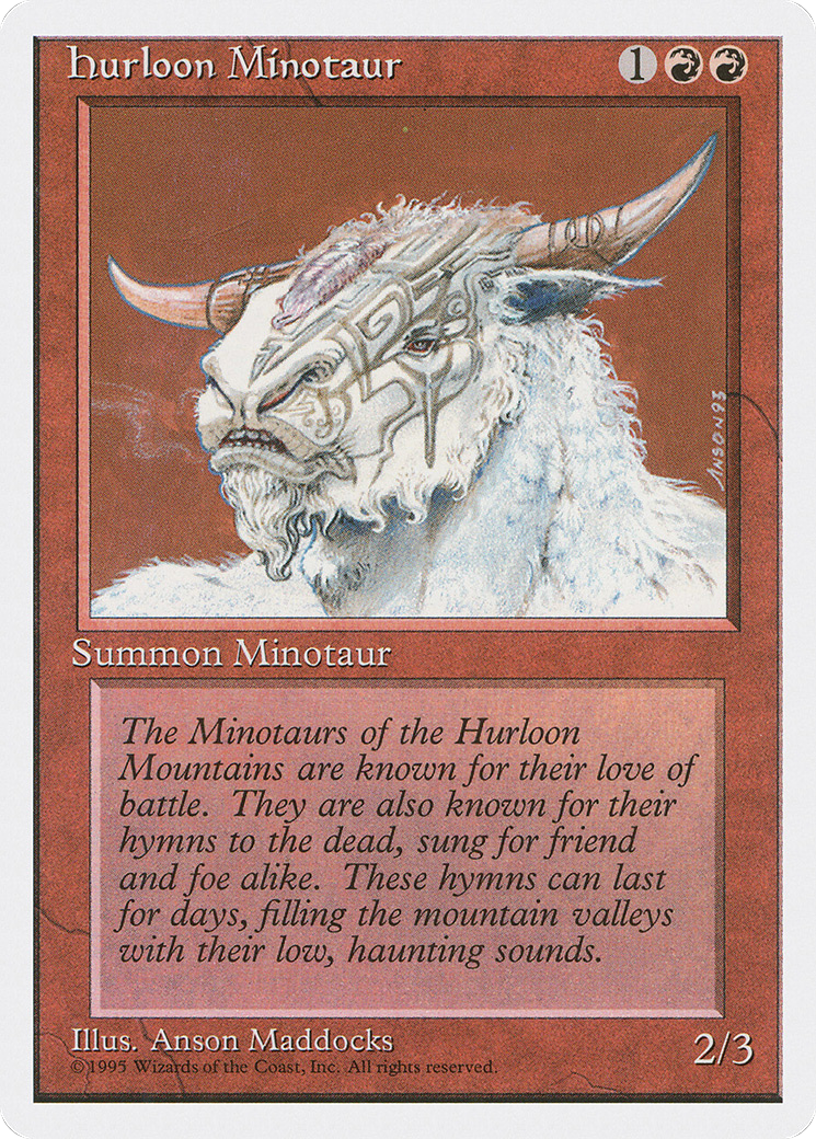 Image of Hurloon Minotaur (4ED-) - Fourth Edition