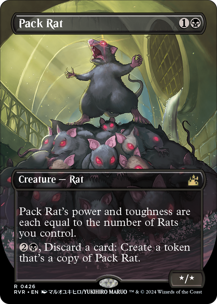 Image of Pack Rat (Anime Borderless) (RVR-426) - Ravnica Remastered (Borderless)