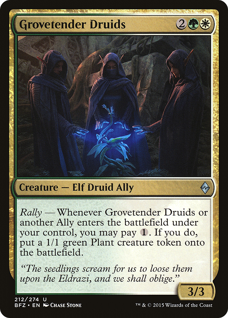 Image of Grovetender Druids (BFZ-212) - Battle for Zendikar