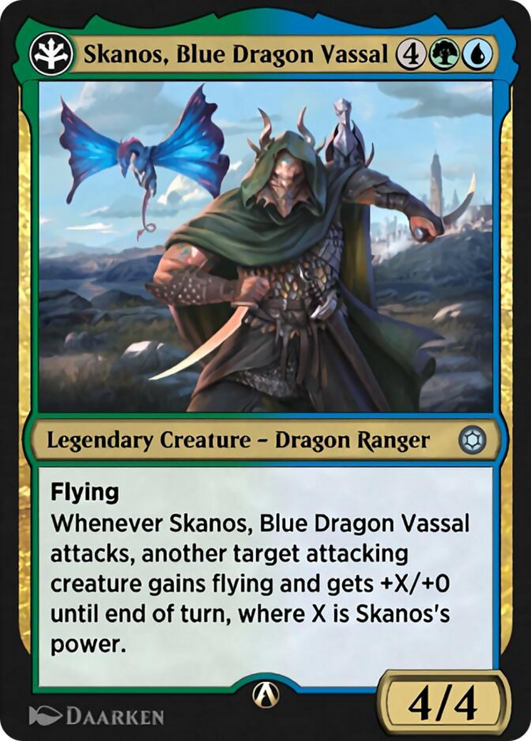 Image of Skanos, Blue Dragon Vassal (HBG-18U) - Alchemy Horizons: Baldur's Gate