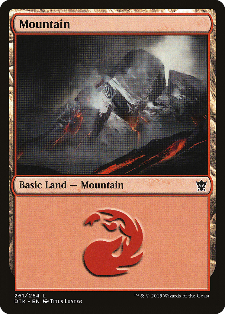 Image of Mountain (261) (DTK-261) - Dragons of Tarkir