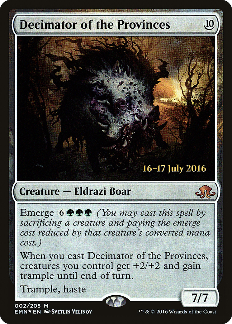 Image of Decimator of the Provinces (PRE-002) - Eldritch Moon Promos Foil