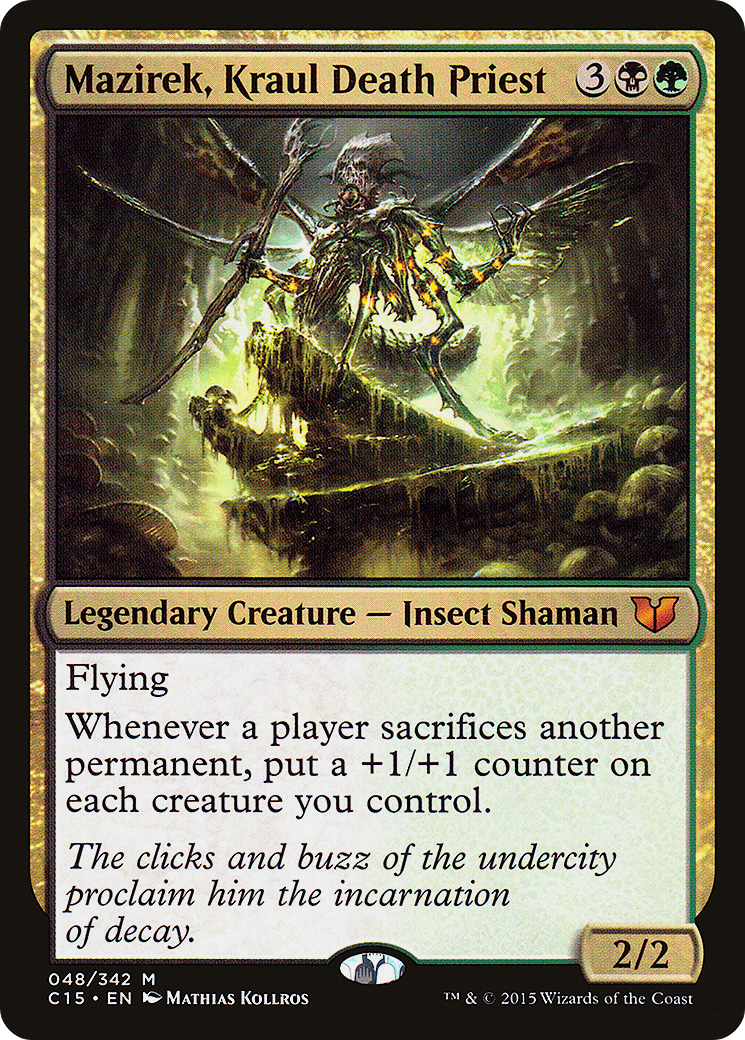 Image of Mazirek, Kraul Death Priest (C15-048) - Commander 2015