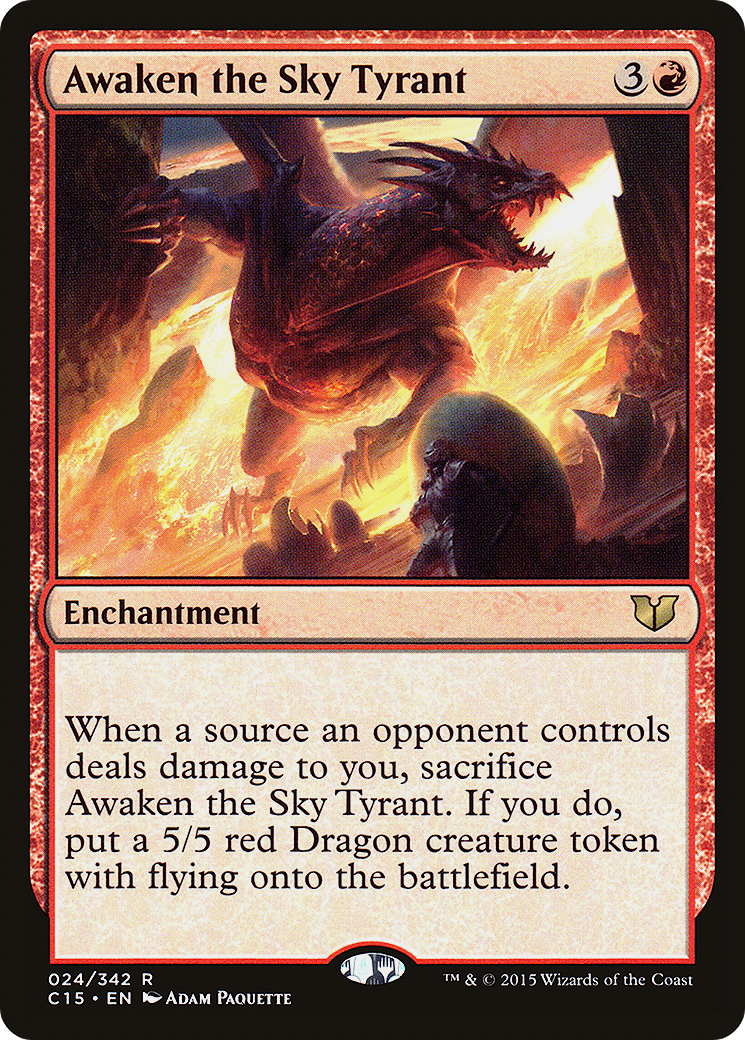 Image of Awaken the Sky Tyrant (C15-024) - Commander 2015