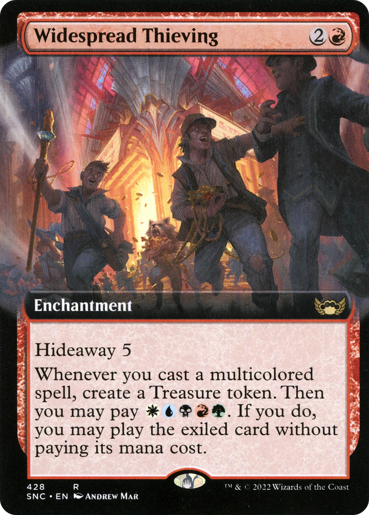 Image of Widespread Thieving (Extended Art) (SNC-428) - Streets of New Capenna: (Extended Art)