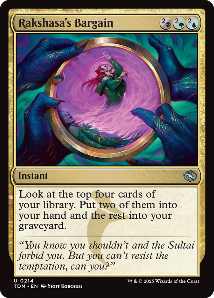 Image of Rakshasa's Bargain (TDM-214) - Tarkir: Dragonstorm