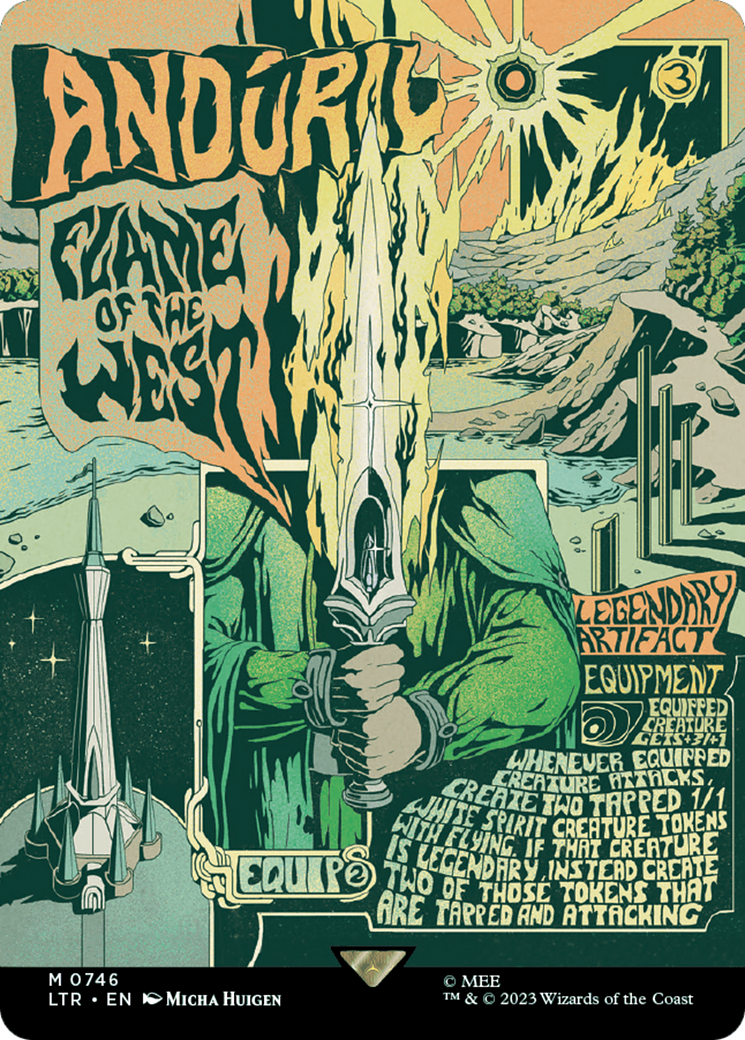 Image of Anduril, Flame of the West (Borderless Poster) (LTR-746) - The Lord of the Rings: Tales of Middle-earth (Borderless)