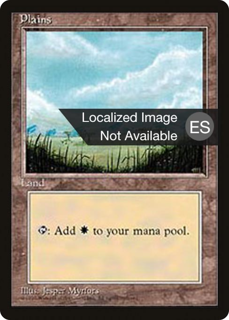 Image of Plains (B) (4BB-187) - Fourth Edition Foreign Black Border