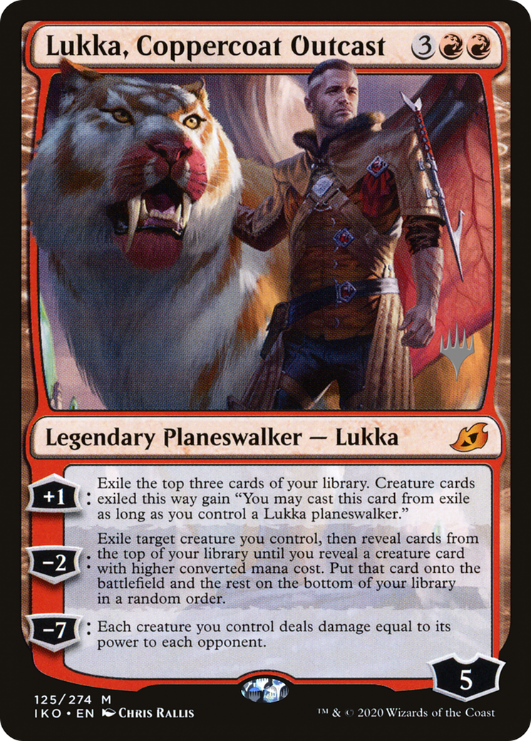 Image of Lukka, Coppercoat Outcast (PPIKO-125P) - Ikoria: Lair of Behemoths Promos Foil
