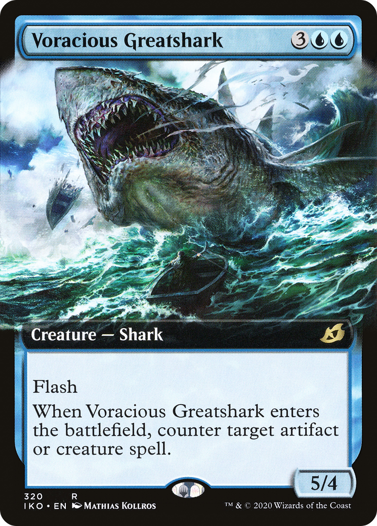 Image of Voracious Greatshark (IKO-320) - Ikoria: Lair of Behemoths: (Extended Art) Foil