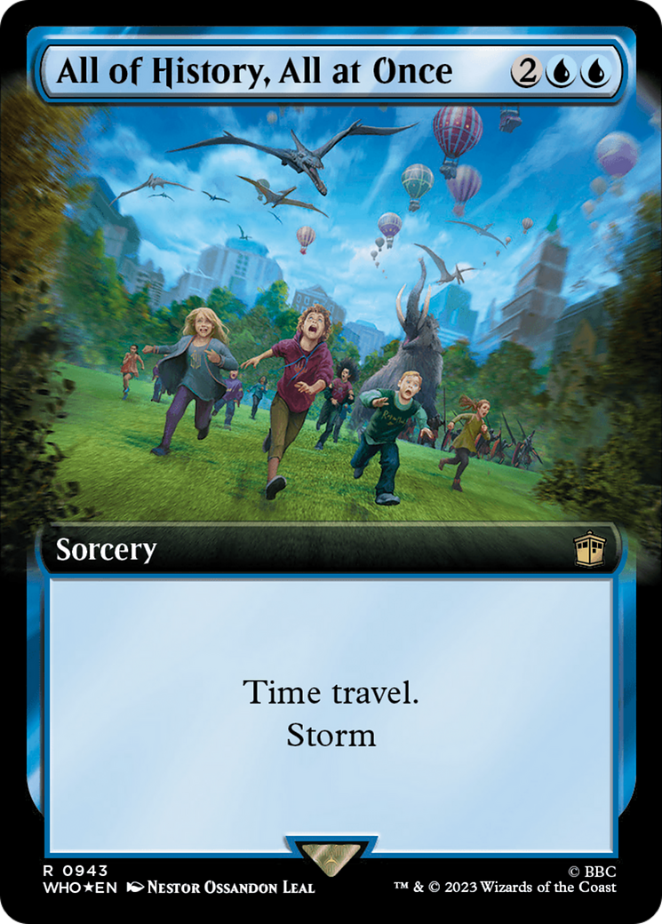 Image of All of History, All at Once (Extended Art) (Surge Foil) (WHO-943) - Doctor Who: (Extended Art) Foil