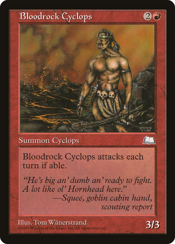 Image of Bloodrock Cyclops (WTH-) - Weatherlight