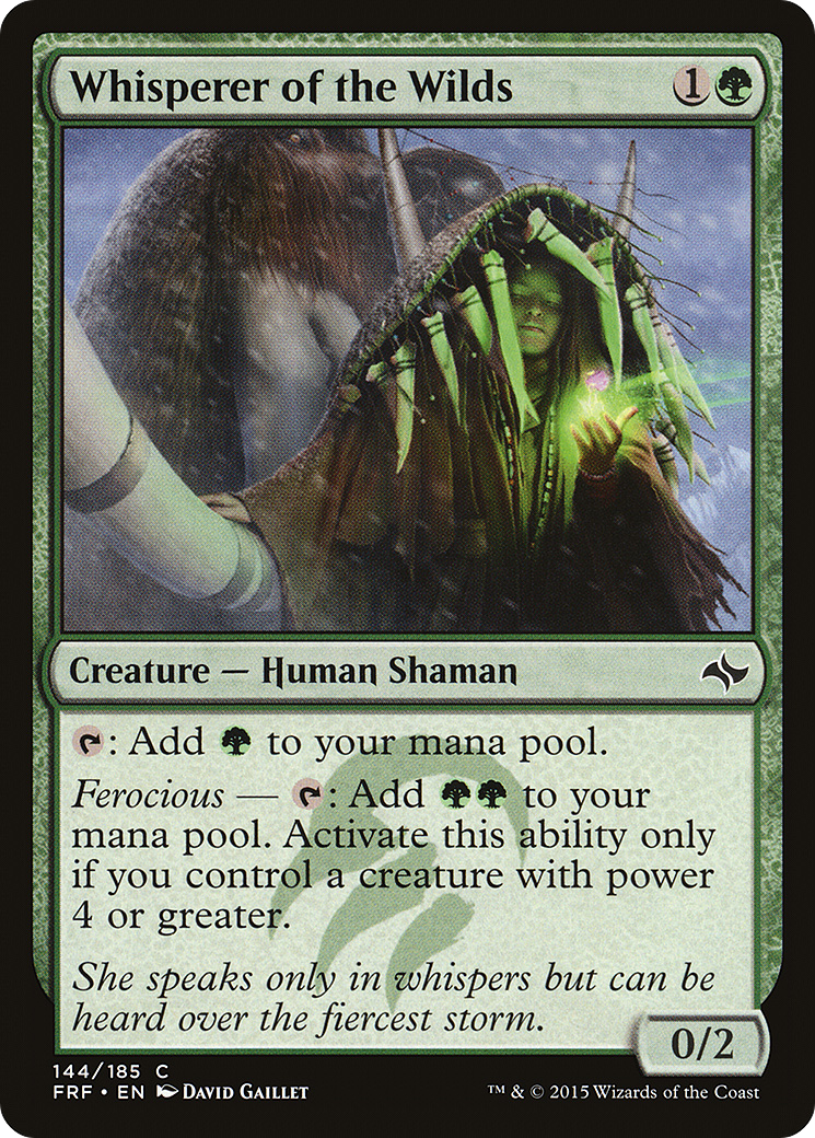 Image of Whisperer of the Wilds (FRF-144) - Fate Reforged Foil